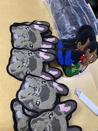 french bulldog embroidered patches